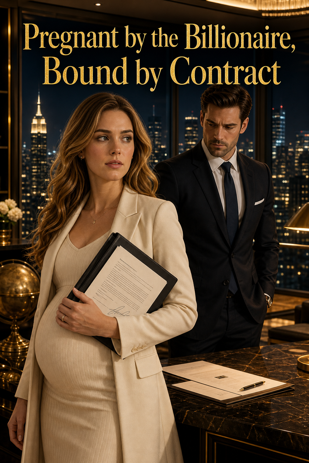 Pregnant by the Billionaire, Bound by Contract cover